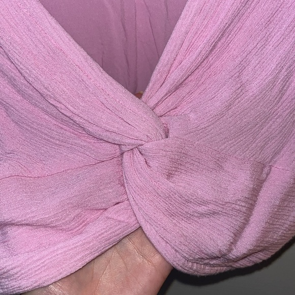 Abercombie & Fitch Pink cropped top - MEDIUM - Picture 6 of 9